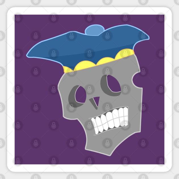 Lich Face - redux Sticker by BeringerTwit